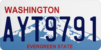 WA license plate AYT9791