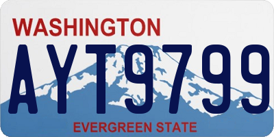 WA license plate AYT9799