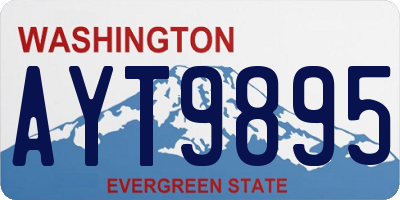 WA license plate AYT9895