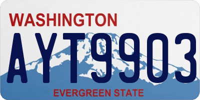 WA license plate AYT9903