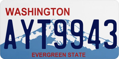WA license plate AYT9943