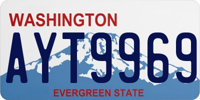 WA license plate AYT9969