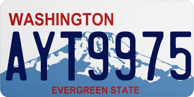 WA license plate AYT9975