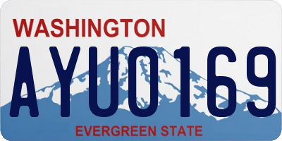 WA license plate AYU0169