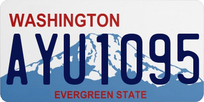 WA license plate AYU1095