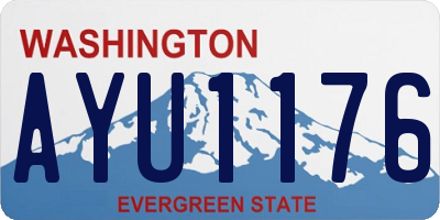 WA license plate AYU1176