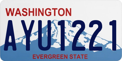 WA license plate AYU1221