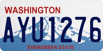 WA license plate AYU1276
