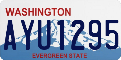 WA license plate AYU1295