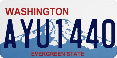 WA license plate AYU1440