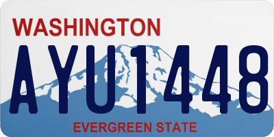 WA license plate AYU1448