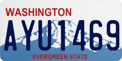 WA license plate AYU1469