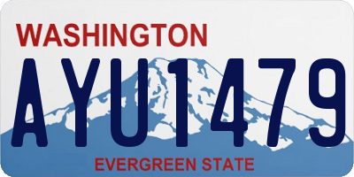 WA license plate AYU1479