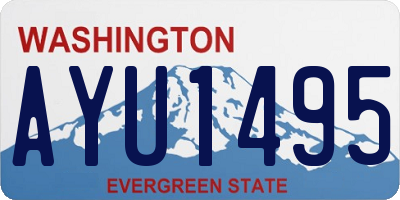 WA license plate AYU1495