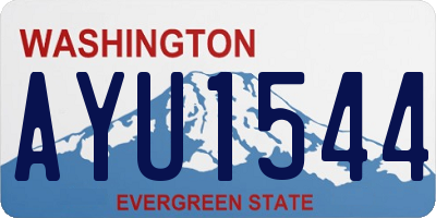 WA license plate AYU1544