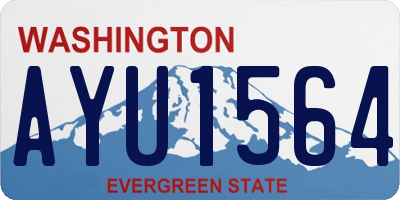 WA license plate AYU1564