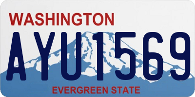 WA license plate AYU1569