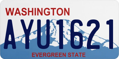 WA license plate AYU1621