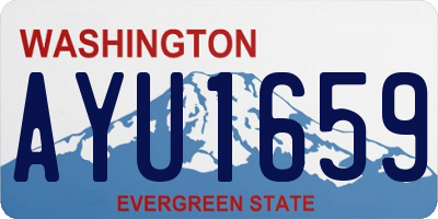 WA license plate AYU1659