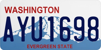 WA license plate AYU1698