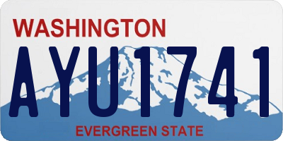 WA license plate AYU1741