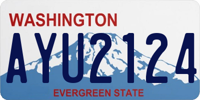 WA license plate AYU2124