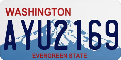 WA license plate AYU2169