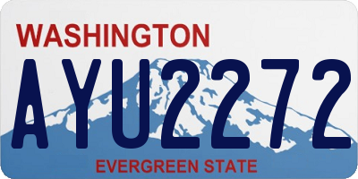 WA license plate AYU2272