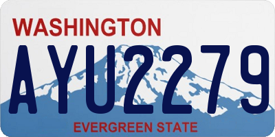 WA license plate AYU2279