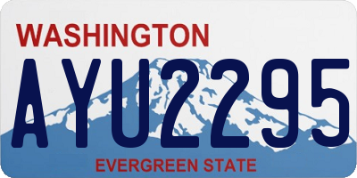 WA license plate AYU2295