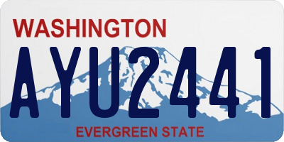 WA license plate AYU2441