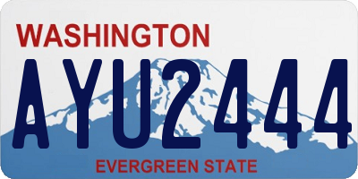 WA license plate AYU2444