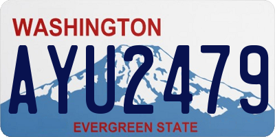 WA license plate AYU2479