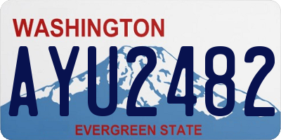 WA license plate AYU2482