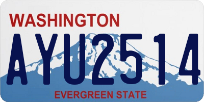 WA license plate AYU2514