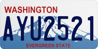 WA license plate AYU2521