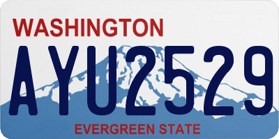 WA license plate AYU2529