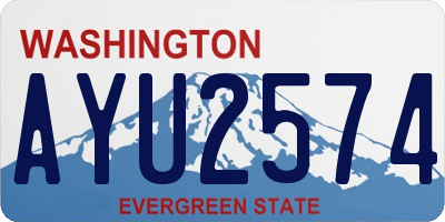 WA license plate AYU2574