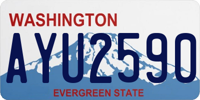 WA license plate AYU2590