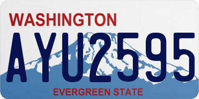 WA license plate AYU2595