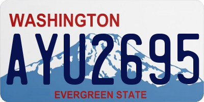 WA license plate AYU2695