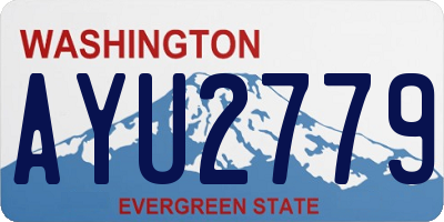 WA license plate AYU2779