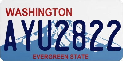 WA license plate AYU2822