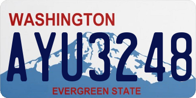 WA license plate AYU3248