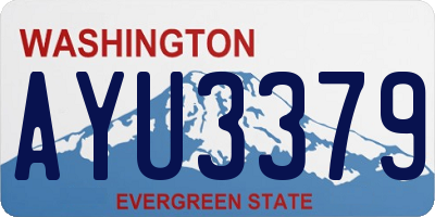 WA license plate AYU3379