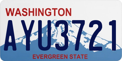 WA license plate AYU3721