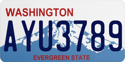 WA license plate AYU3789
