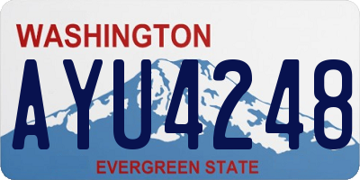 WA license plate AYU4248