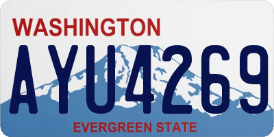 WA license plate AYU4269