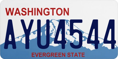 WA license plate AYU4544
